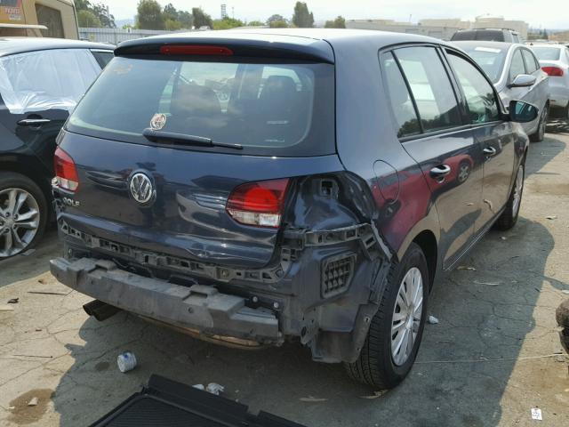WVWDB7AJ5DW106488 - 2013 VOLKSWAGEN GOLF BLUE photo 4