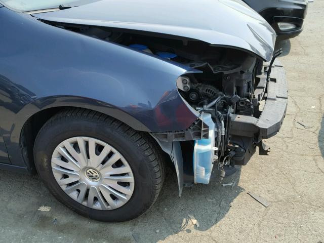 WVWDB7AJ5DW106488 - 2013 VOLKSWAGEN GOLF BLUE photo 9