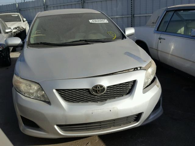 1NXBU4EE9AZ299454 - 2010 TOYOTA COROLLA SILVER photo 1