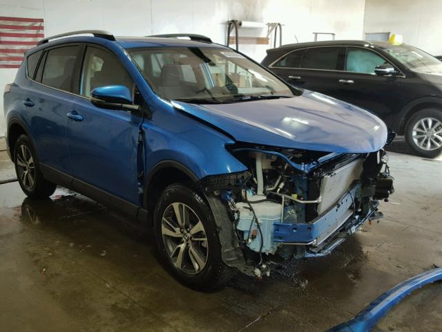 JTMRFREV0JJ727519 - 2018 TOYOTA RAV4 ADVEN BLUE photo 1