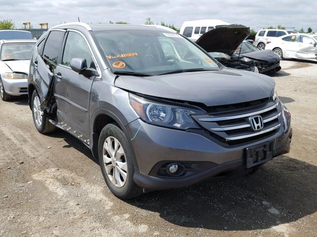 2HKRM4H70CH611884 - 2012 HONDA CR-V EXL GRAY photo 1