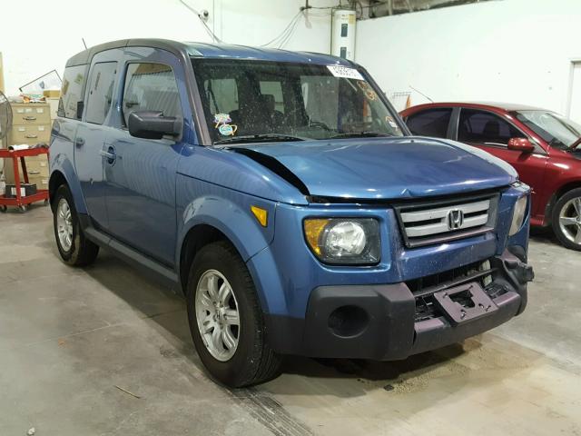 5J6YH187X8L003530 - 2008 HONDA ELEMENT EX BLUE photo 1