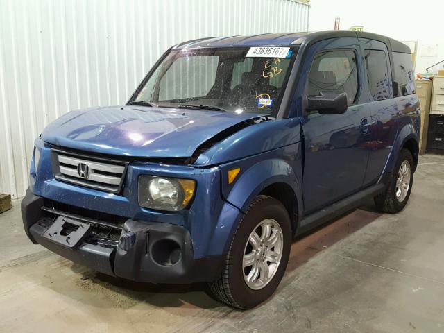 5J6YH187X8L003530 - 2008 HONDA ELEMENT EX BLUE photo 2