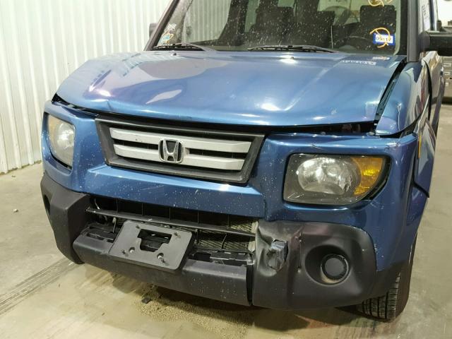 5J6YH187X8L003530 - 2008 HONDA ELEMENT EX BLUE photo 9