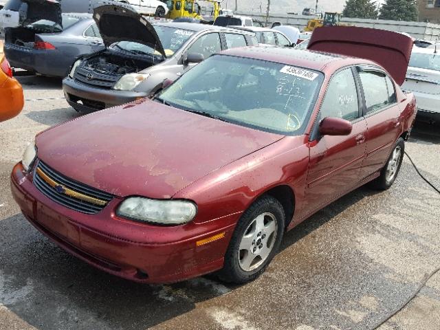 1G1NE52JX3M591308 - 2003 CHEVROLET MALIBU LS RED photo 2