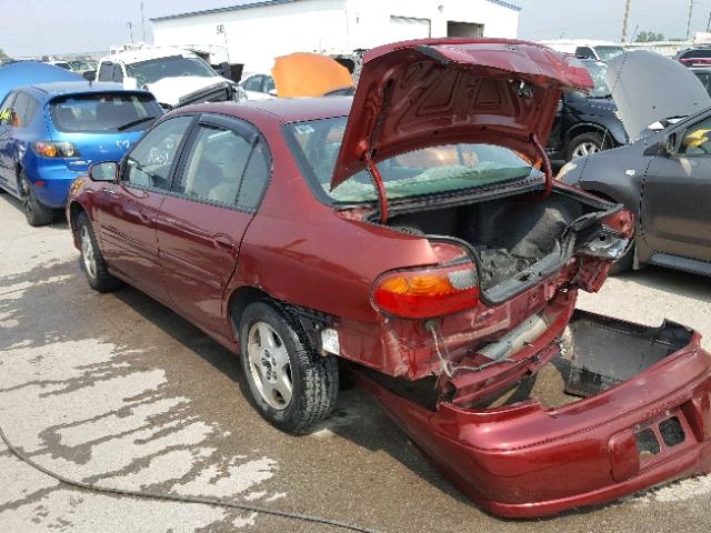 1G1NE52JX3M591308 - 2003 CHEVROLET MALIBU LS RED photo 3