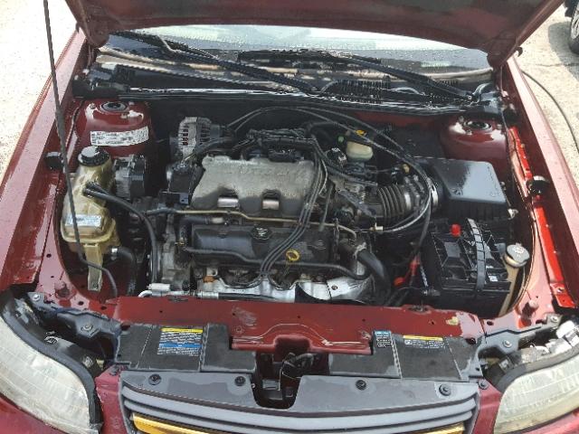 1G1NE52JX3M591308 - 2003 CHEVROLET MALIBU LS RED photo 7
