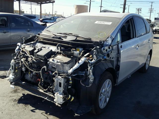 JTDZN3EU6D3276662 - 2013 TOYOTA PRIUS V SILVER photo 2