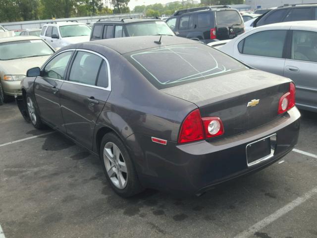 1G1ZA5EB1A4139214 - 2010 CHEVROLET MALIBU LS ნაცრისფერი ფოტო 3