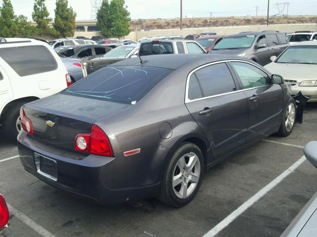 1G1ZA5EB1A4139214 - 2010 CHEVROLET MALIBU LS ნაცრისფერი ფოტო 4