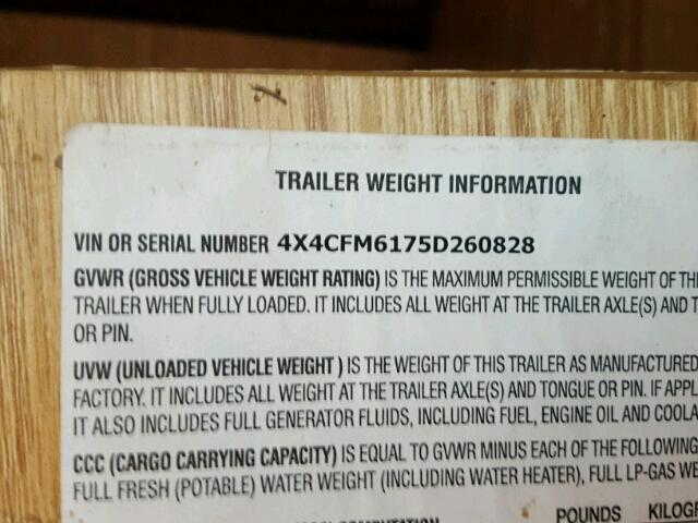 4X4CFM6175D260828 - 2005 ROCW TRAILER WHITE photo 10