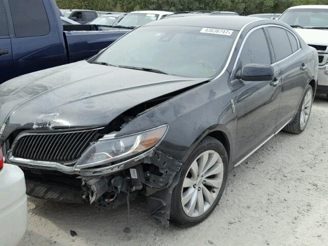 1LNHL9DK3EG605215 - 2014 LINCOLN MKS BLACK photo 2