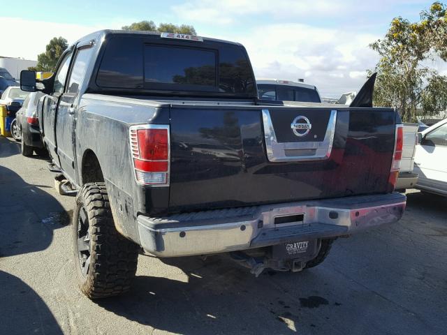 1N6AA07B26N510741 - 2006 NISSAN TITAN XE BLACK photo 3