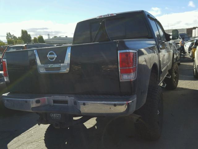 1N6AA07B26N510741 - 2006 NISSAN TITAN XE BLACK photo 4