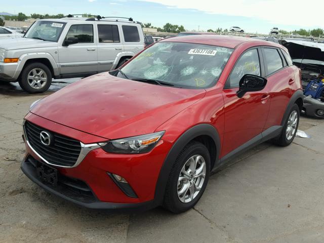 JM1DKFB72H0170395 - 2017 MAZDA CX-3 SPORT RED photo 2