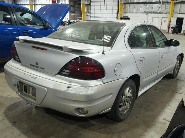 1G2NF52EX3C330102 - 2003 PONTIAC GRAND AM S SILVER photo 4