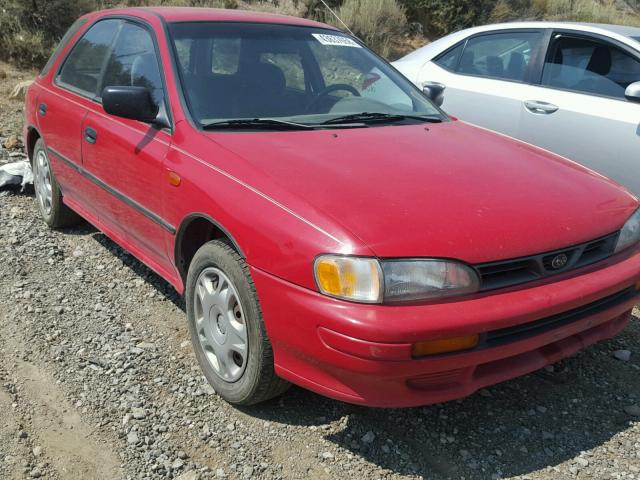 JF1GF6359SH812348 - 1995 SUBARU IMPREZA L RED photo 1