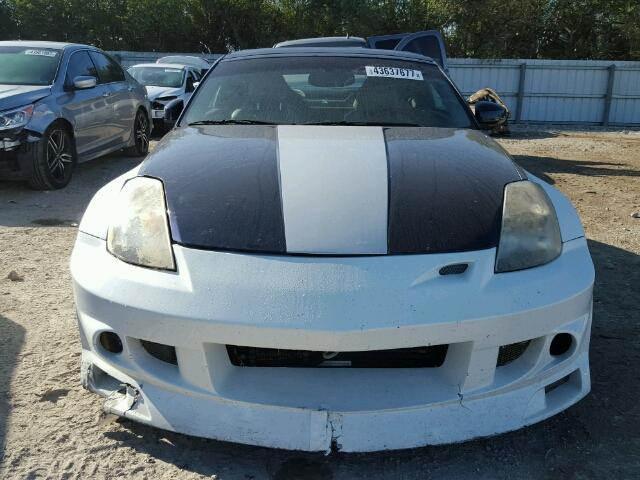 JN1AZ36A25M750336 - 2005 NISSAN 350Z ROADS WHITE photo 9