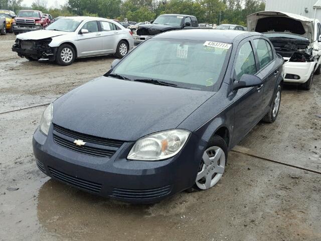 1G1AL58F587238312 - 2008 CHEVROLET COBALT BLUE photo 2