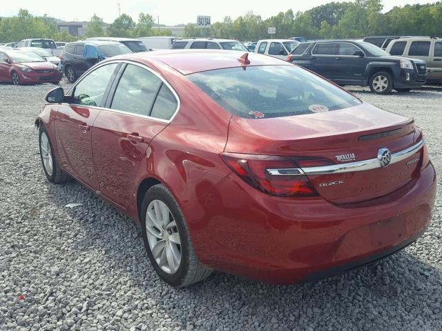 2G4GV5EK7E9289880 - 2014 BUICK REGAL RED photo 3