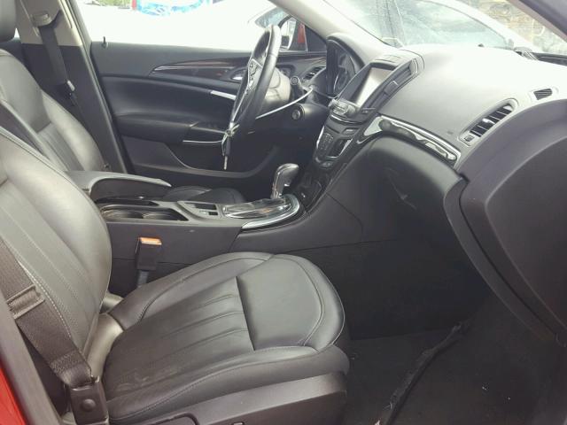 2G4GV5EK7E9289880 - 2014 BUICK REGAL RED photo 5