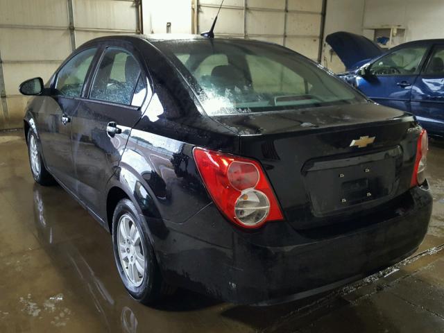1G1JB5SH3C4142122 - 2012 CHEVROLET SONIC LS 黑色 照片 3