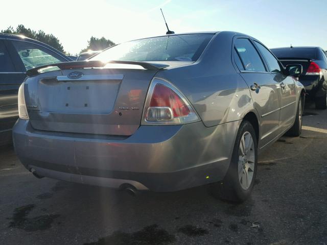 3FAHP08158R124018 - 2008 FORD FUSION GRAY photo 4