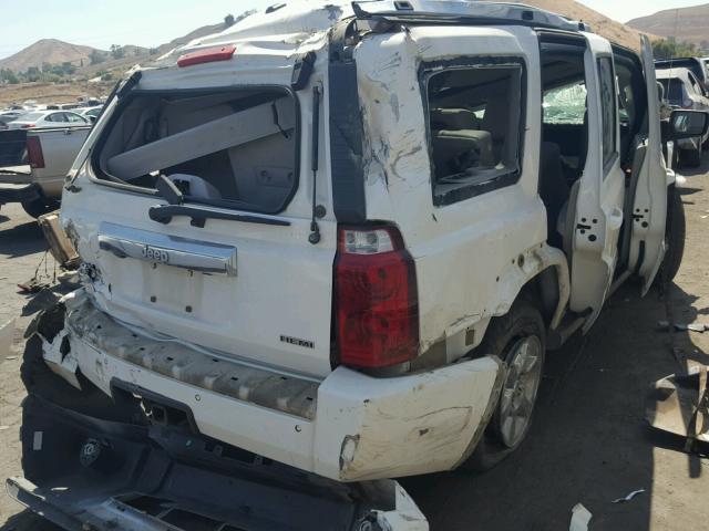 1J8HG58277C576851 - 2007 JEEP COMMANDER WHITE photo 4