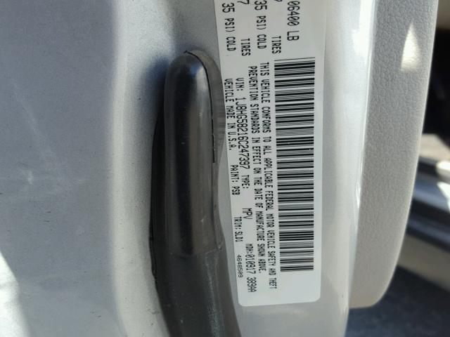 1J8HG58216C247397 - 2006 JEEP COMMANDER SILVER photo 10