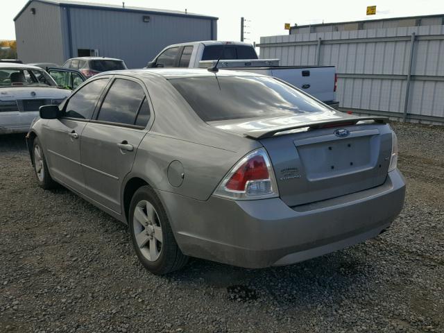 3FAHP07Z39R121465 - 2009 FORD FUSION SE SILVER photo 3