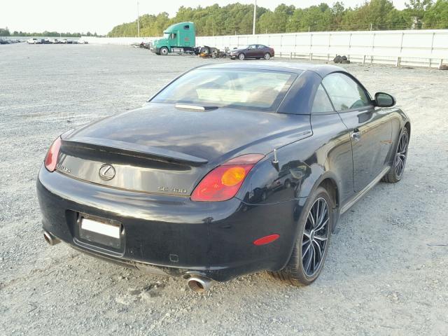 JTHFN48Y330040895 - 2003 LEXUS SC 430 BLACK photo 4