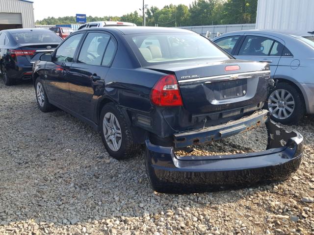 1G1ZS51846F284217 - 2006 CHEVROLET MALIBU LS შავი ფოტო 3