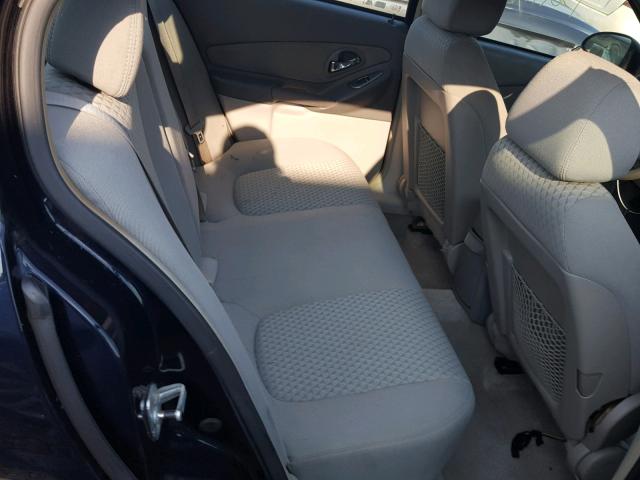 1G1ZS51846F284217 - 2006 CHEVROLET MALIBU LS შავი ფოტო 6