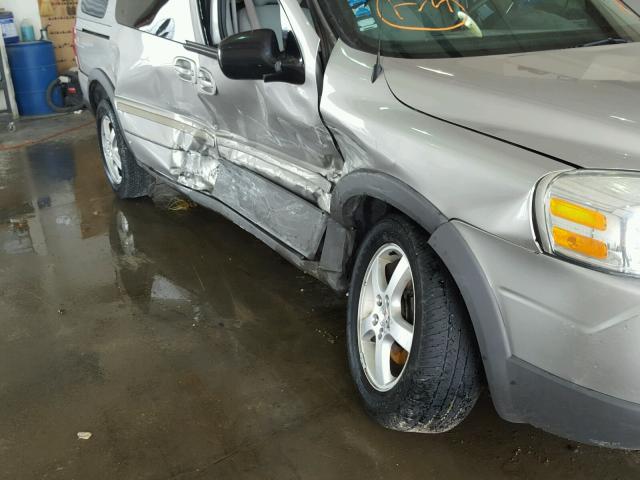 1GMDV03L55D177583 - 2005 PONTIAC MONTANA SV SILVER photo 9