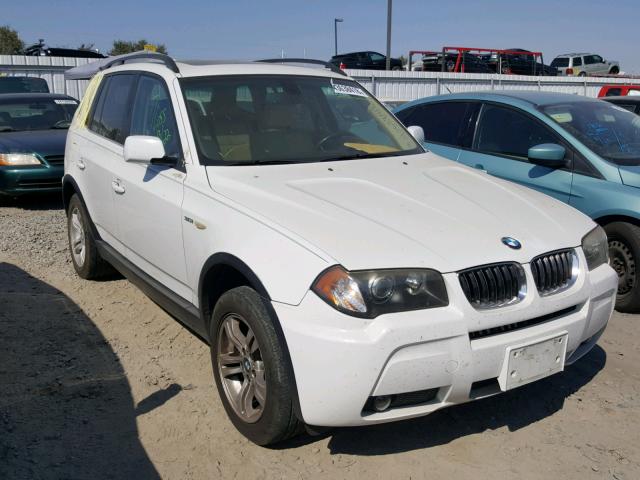 WBXPA93456WG76065 - 2006 BMW X3 3.0I WHITE photo 1