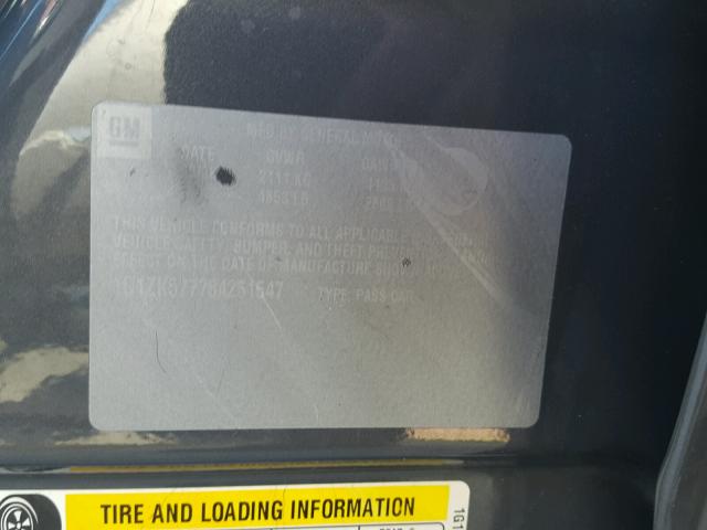 1G1ZK577784251547 - 2008 CHEVROLET MALIBU LTZ 灰色 照片 10