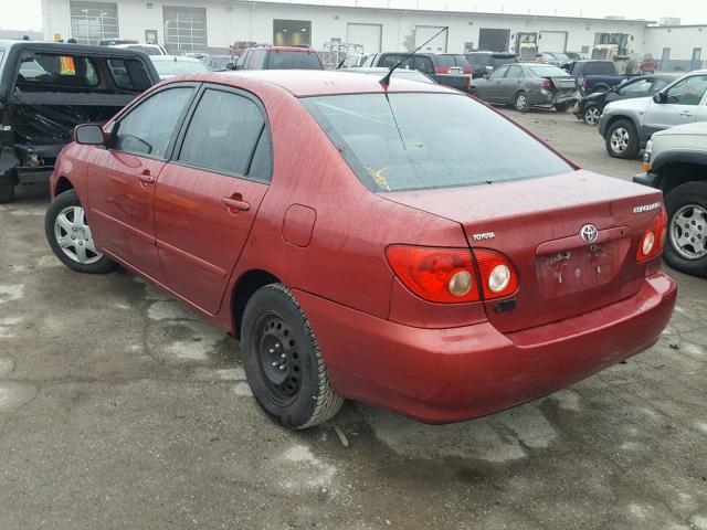 1NXBR32E27Z841776 - 2007 TOYOTA COROLLA RED photo 3