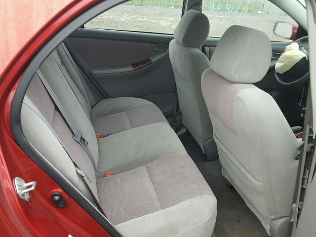 1NXBR32E27Z841776 - 2007 TOYOTA COROLLA RED photo 6