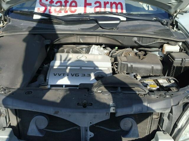 JTJGA31U540041628 - 2004 LEXUS RX SILVER photo 7