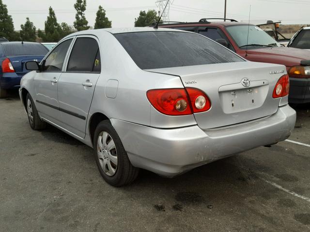 JTDBR32EX60098861 - 2006 TOYOTA COROLLA CE SILVER photo 3