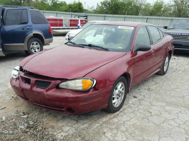 1G2NE52FX4M670406 - 2004 PONTIAC GRAND AM S RED photo 2