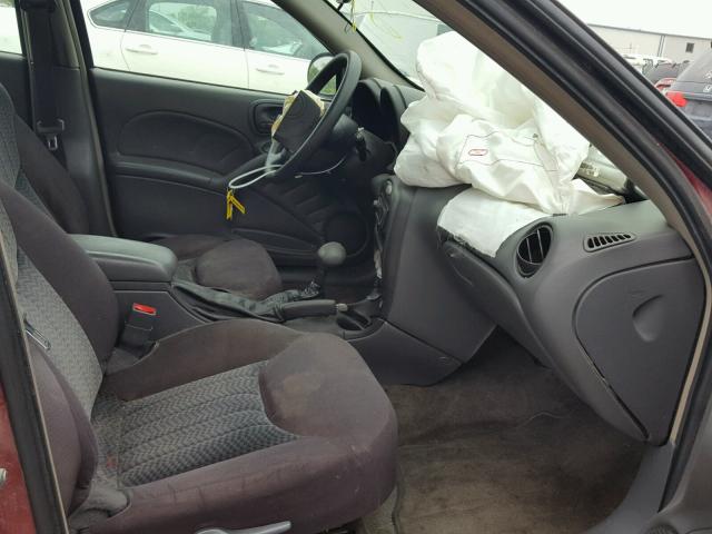 1G2NE52FX4M670406 - 2004 PONTIAC GRAND AM S RED photo 5