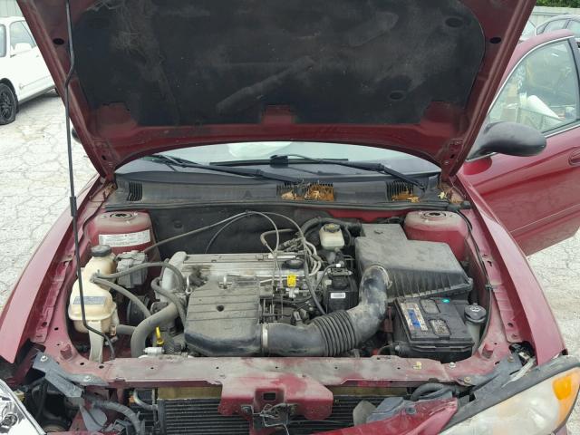 1G2NE52FX4M670406 - 2004 PONTIAC GRAND AM S RED photo 7