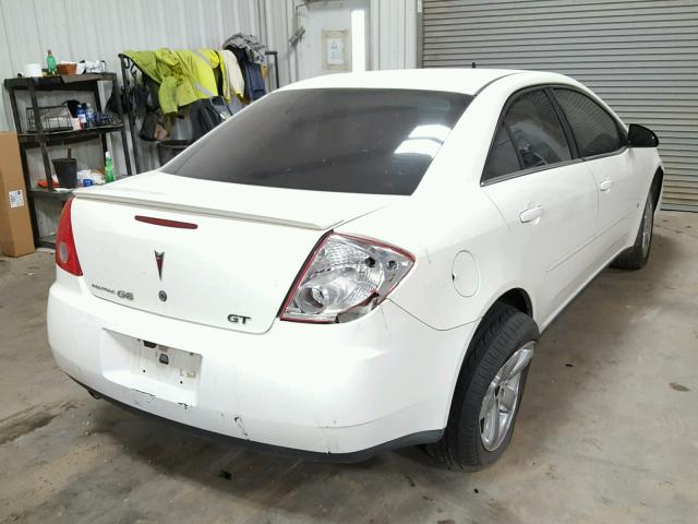 1G2ZH57N684192855 - 2008 PONTIAC G6 GT WHITE photo 4