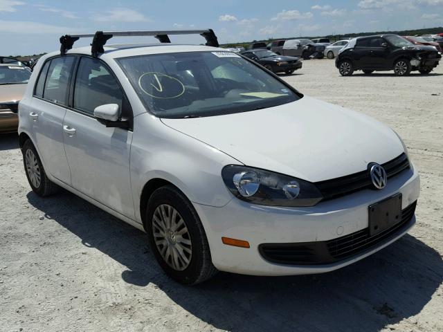 WVWDB7AJ9DW123763 - 2013 VOLKSWAGEN GOLF WHITE photo 1
