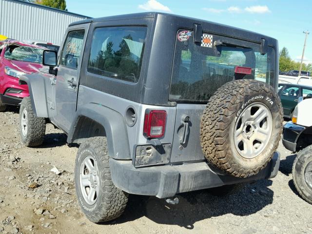 1C4AJWAG4FL554780 - 2015 JEEP WRANGLER S 银色 照片 3