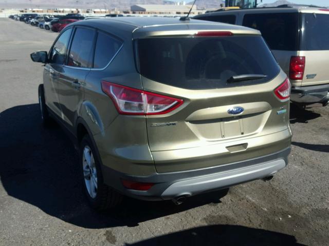 1FMCU0GX0EUA79265 - 2014 FORD ESCAPE SE GREEN photo 3