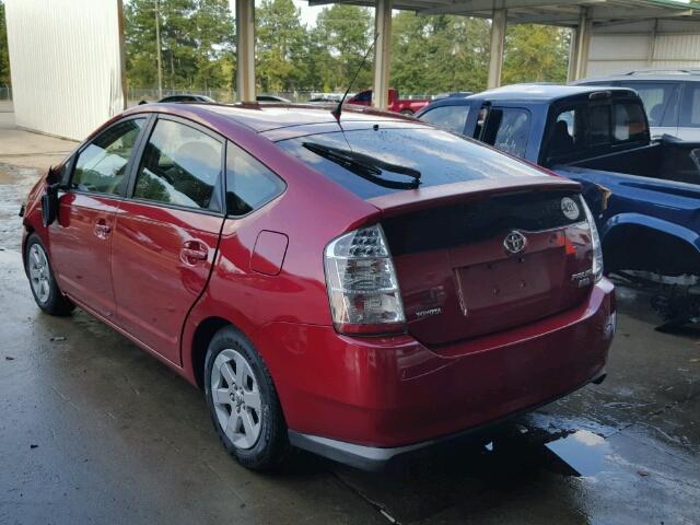 JTDKB20U987772565 - 2008 TOYOTA PRIUS BURGUNDY photo 3