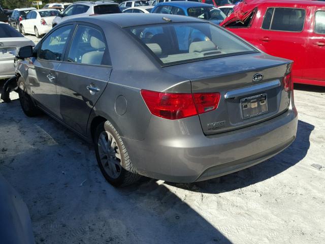 KNAFU4A26B5317063 - 2011 KIA FORTE EX GRAY photo 3