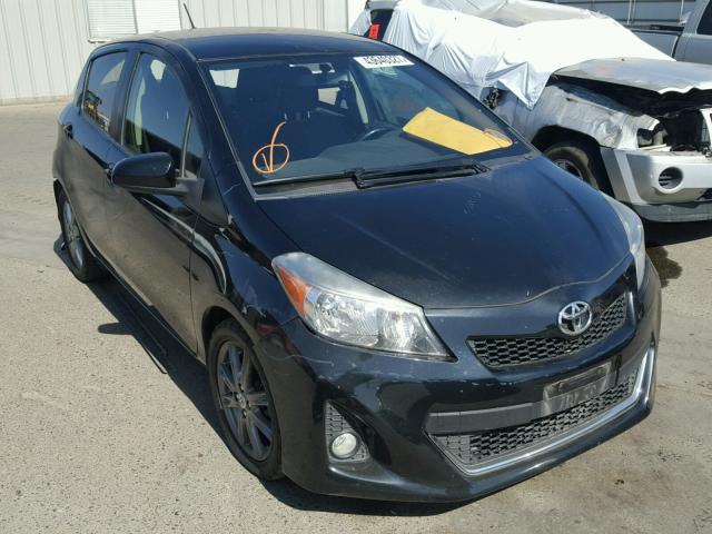 JTDKTUD31DD563360 - 2013 TOYOTA YARIS BLACK photo 1